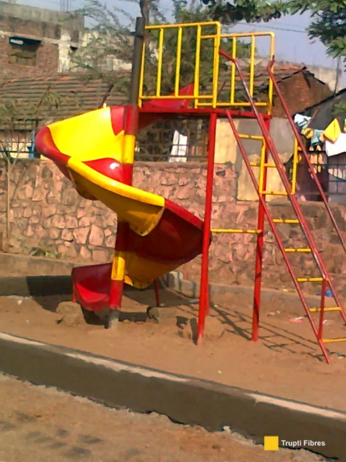 Spiral Slide — Children Park Equipment by Trupti Industries — image 2 of 3